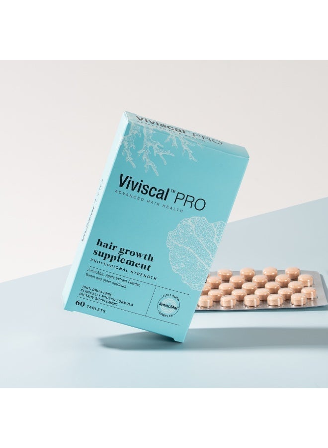 Viviscal Professional Hair Growth Supplement for Men and Women with Iron, Biotin, Zinc, Vitamin C, Nourish Thinning Hair and Increase Hair Thickness, Hair Multivitamins for Men and Women - 60 Tablets - Image 2